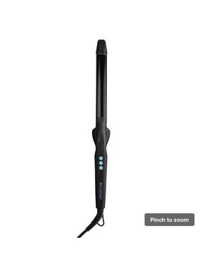 Bio Ionic Black 1" Curling Wand - Lightweight Ceramic Styling Iron